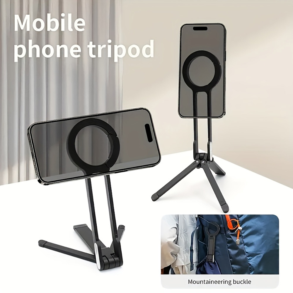 Mobile Pedestal Cabinet - Carabiner Mobile Phone Tripod Magnetic Holder
