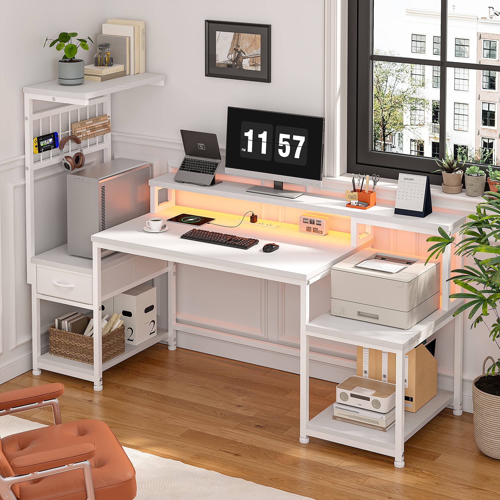 EnHomee 55“ LED Gaming Compute - Office Furniture Outlet 评论和价格