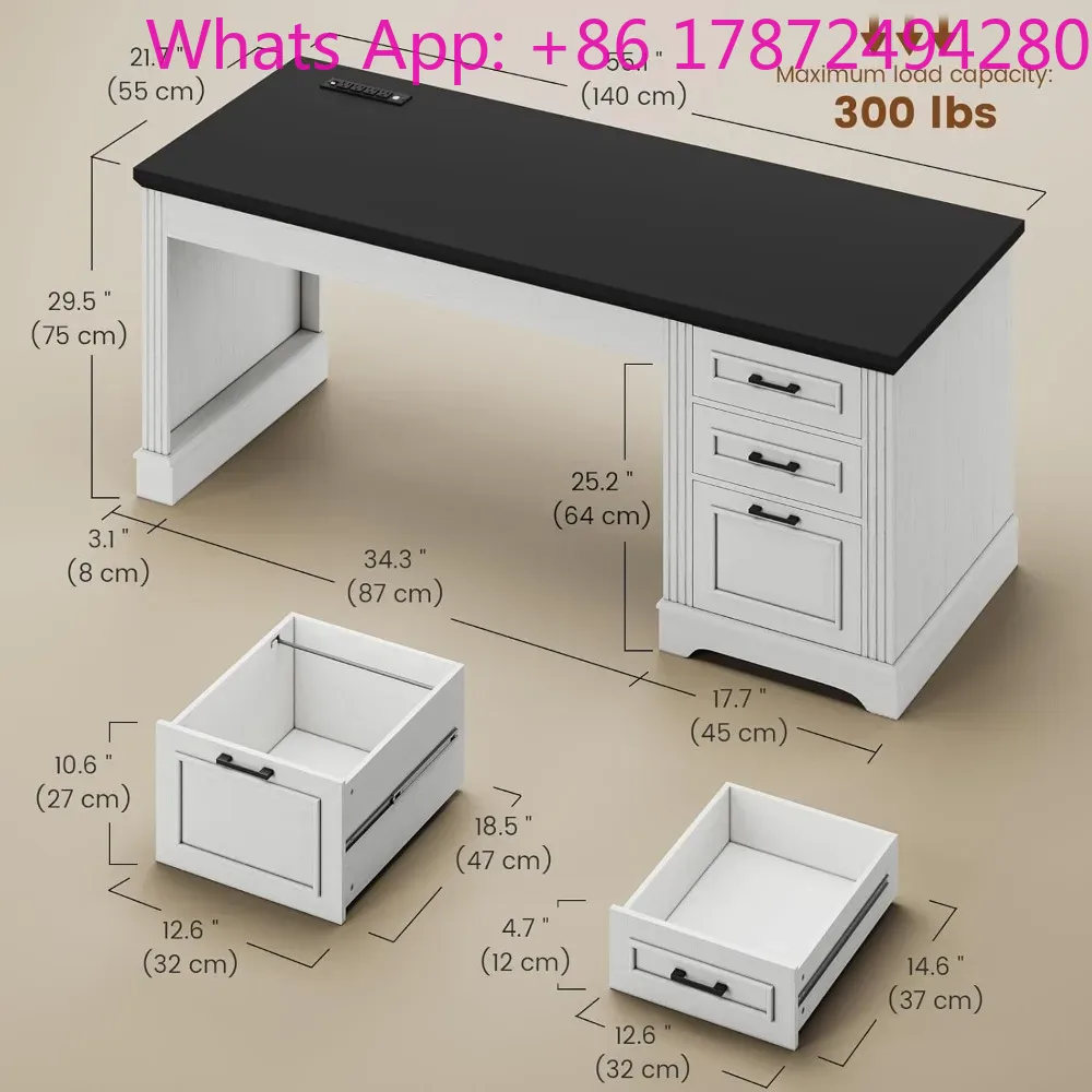 Computer Desk with Storage Dra - Office Furniture Outlet 评论和价格